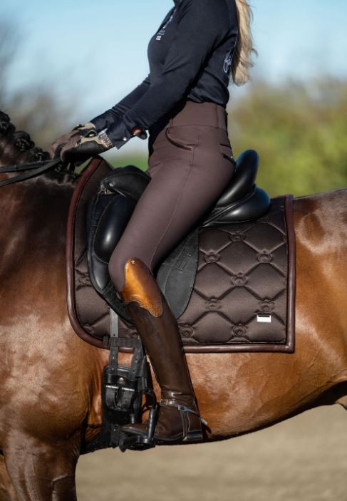 PS of Sweden SS21 Monogram Saddle Pad | Coffee | Dressage or Jump