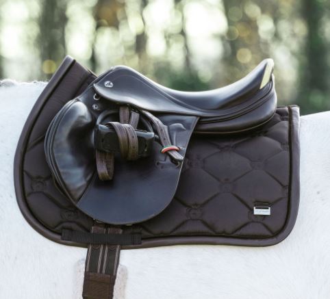 PS of Sweden SS21 Monogram Saddle Pad | Coffee | Dressage or Jump