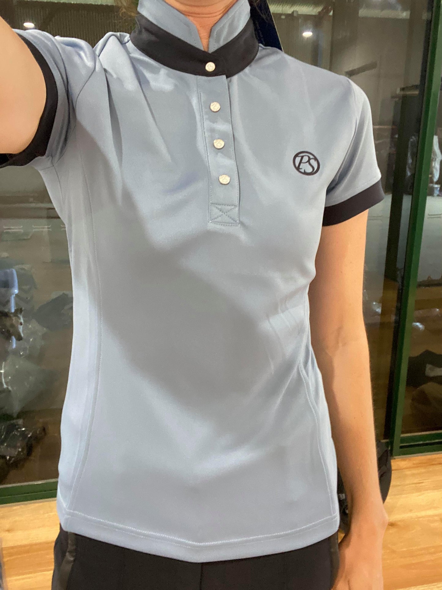 PS of Sweden SS21 Daniella Polo Shirt | Light Blue or Pink