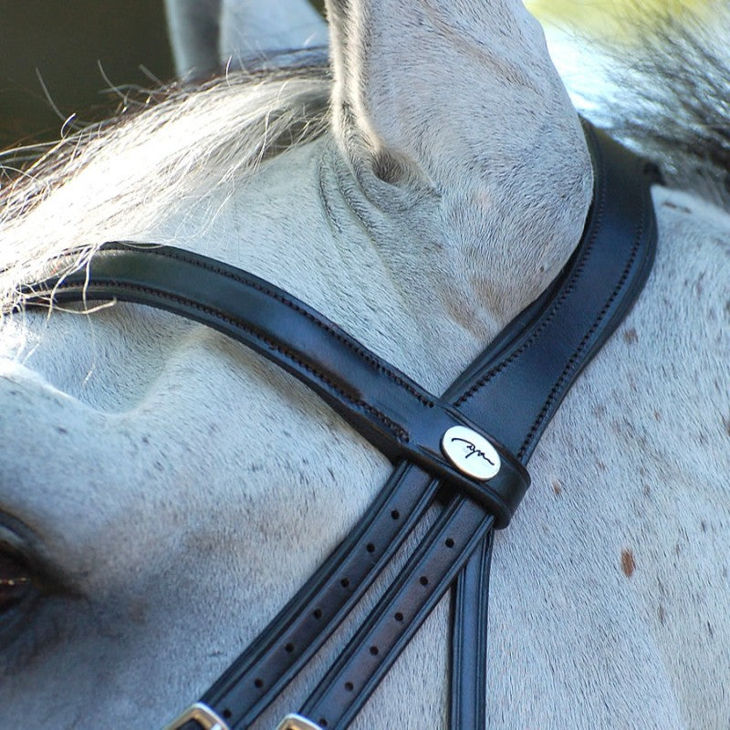 Dy'on Dressage Collection Double Bridle Flat Leather