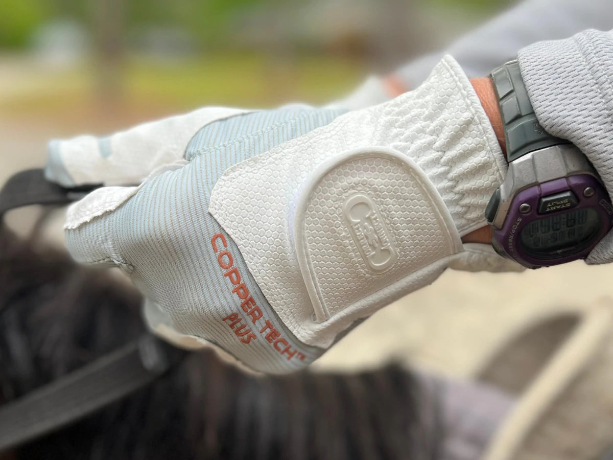 OLD STYLE Correct Connect ™ Coppertech Pro Silicone grip Compression Glove | White OR black