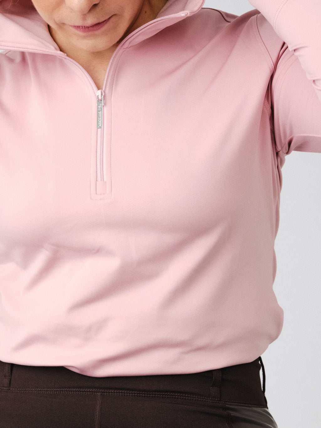PS of Sweden Fall 21 Grace Half Zip Base Layer | Blush or Forest Green