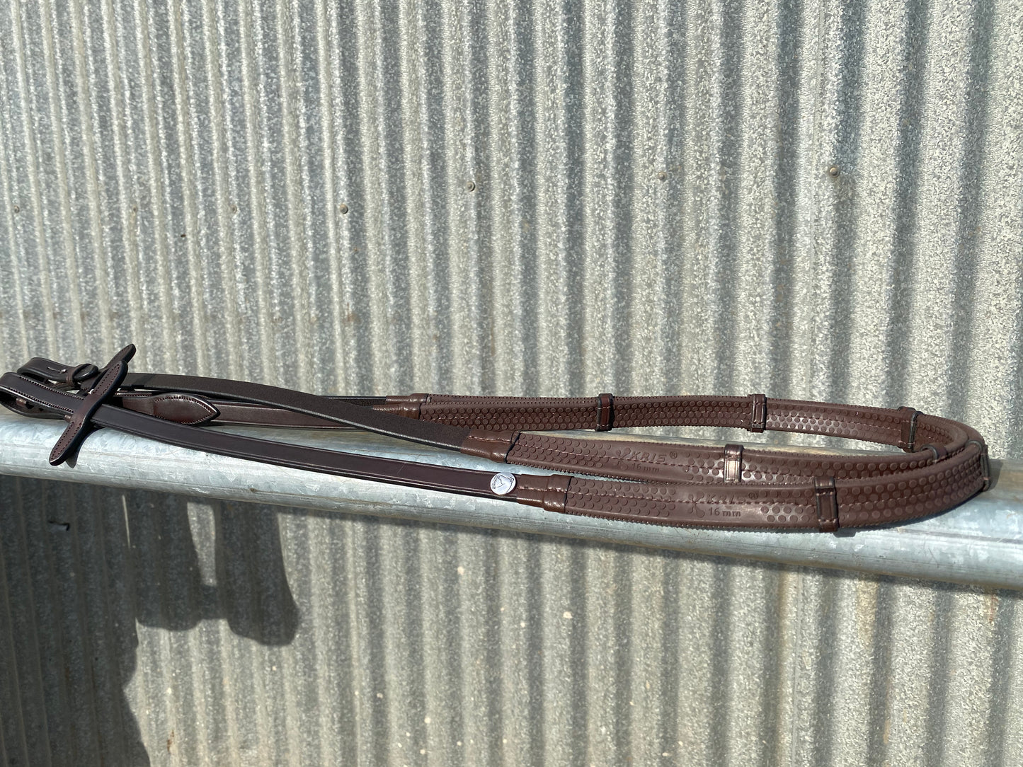 Finesse Brown Reins | Flat Leather | Padded or Rubber