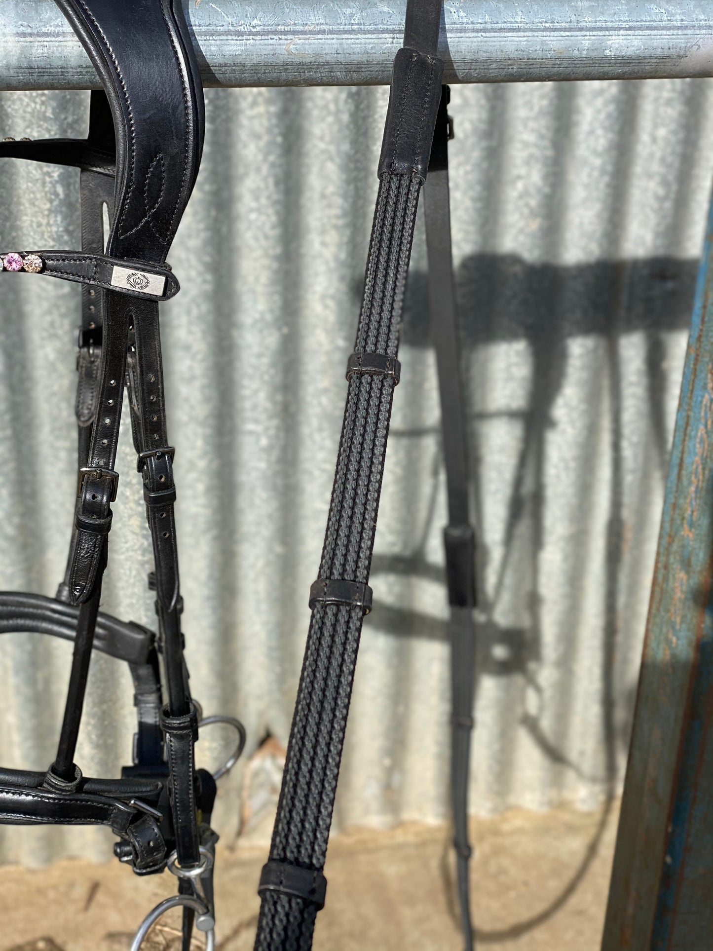 Correct Connect ™ Sure Grip Rubber Reins with Rein Stops