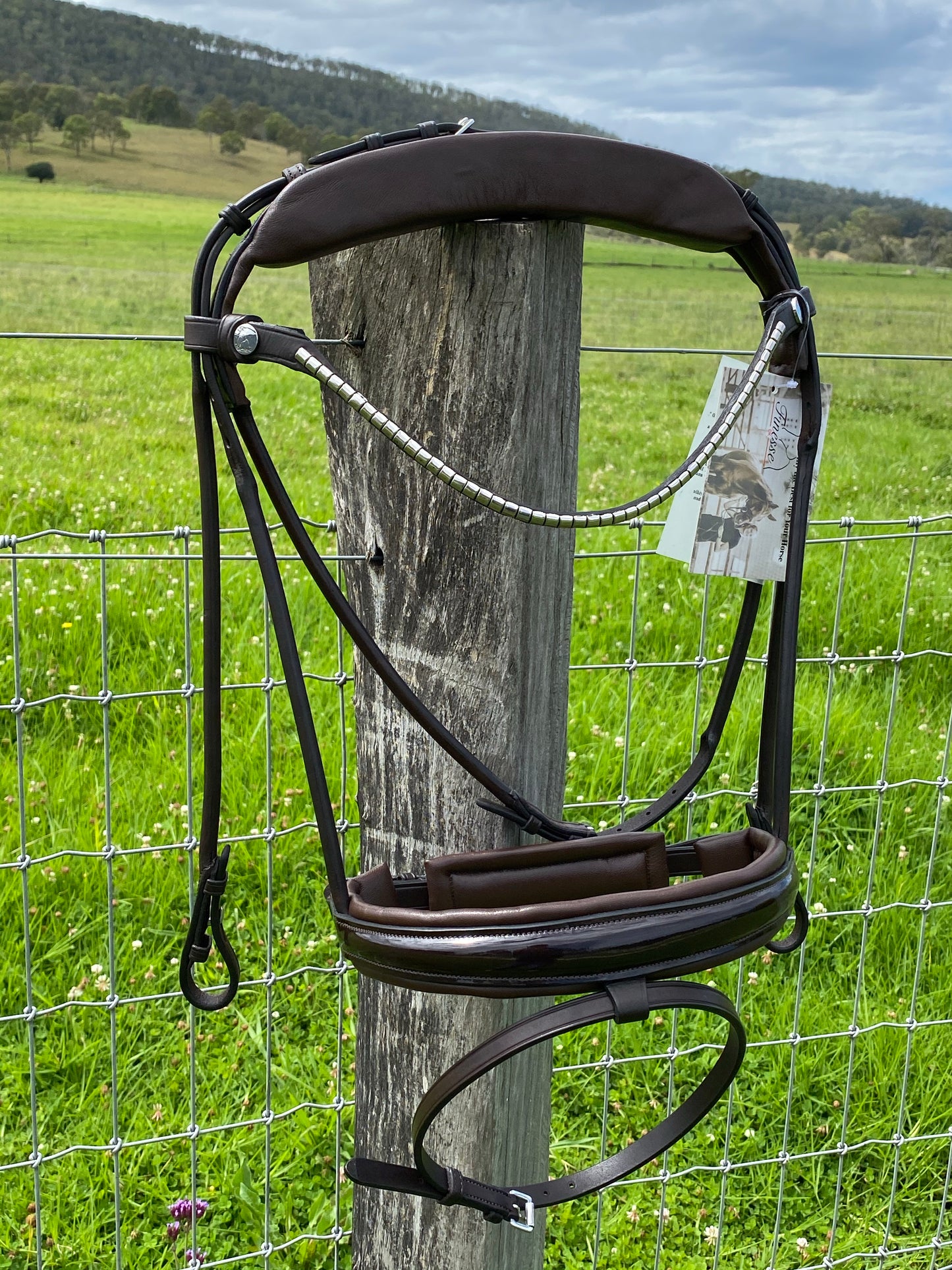 Finesse Snaffle Bridle | Brown Rolled Leather