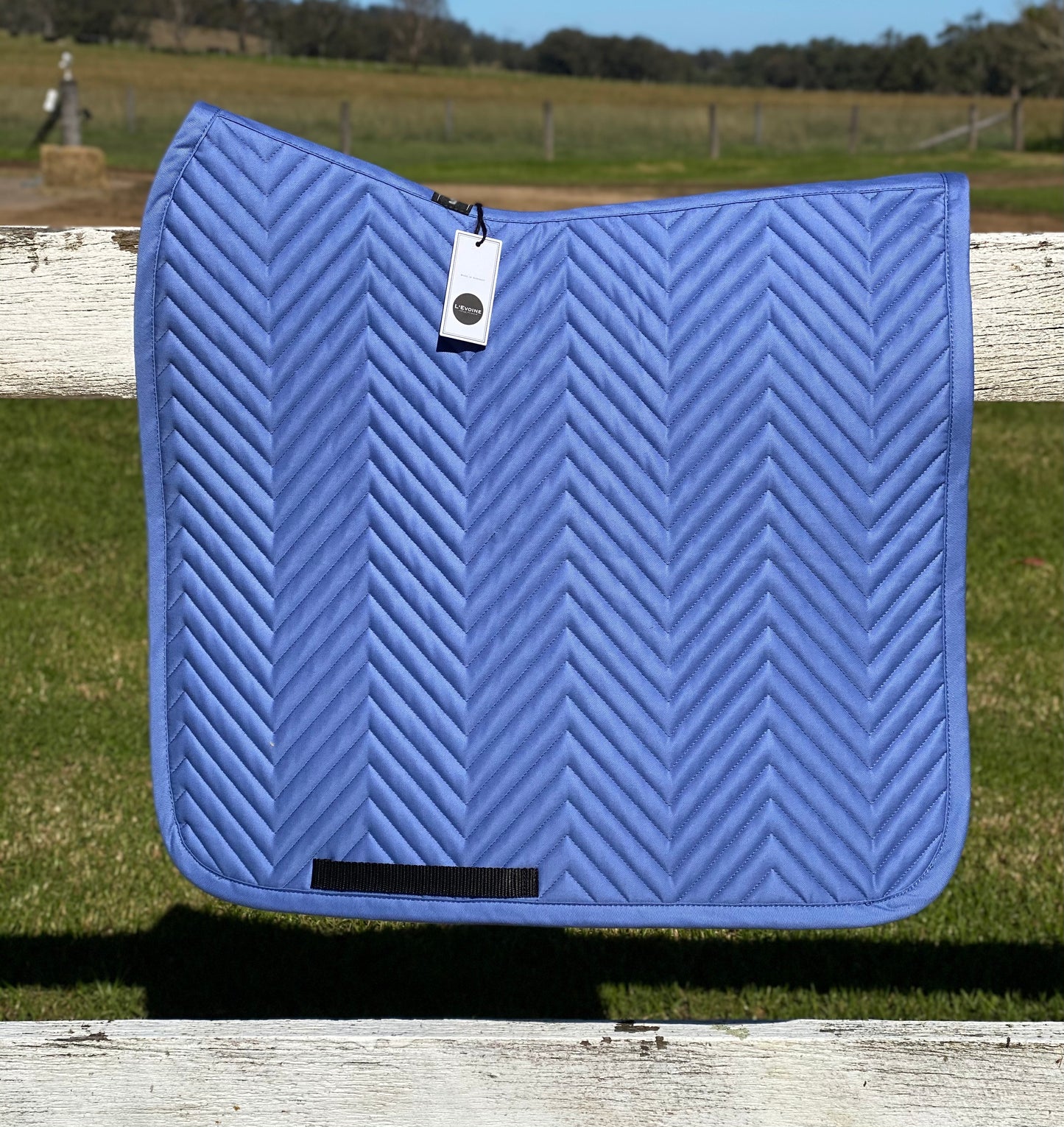 L'Evoine Cotton Dressage Saddle Pad | Choose Black or Grey