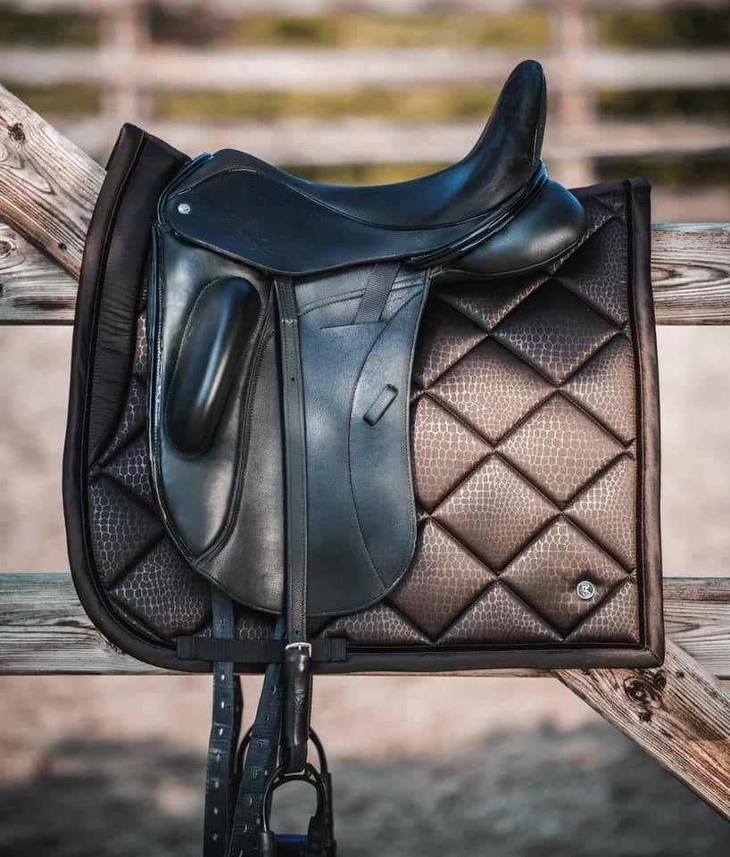 PS of Sweden Fall 21 Mamba Saddle Pad Coffee | Dressage or Jump