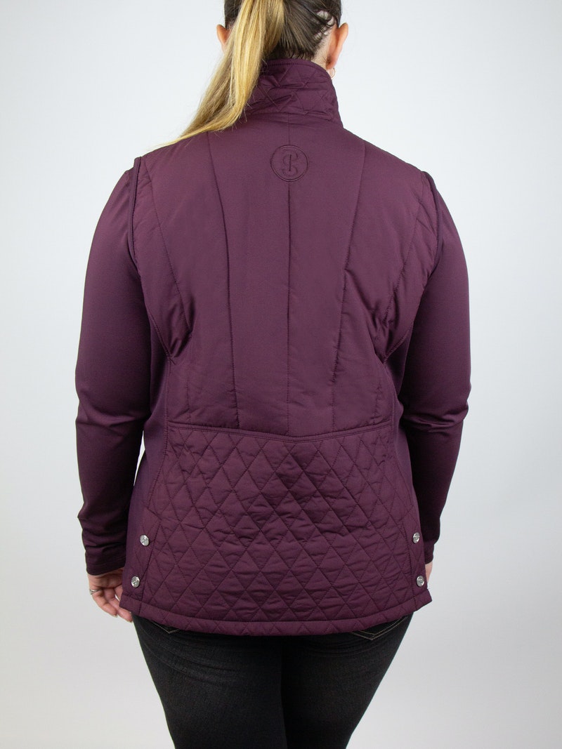 PS of Sweden Mandy Quilted Vest - Wine