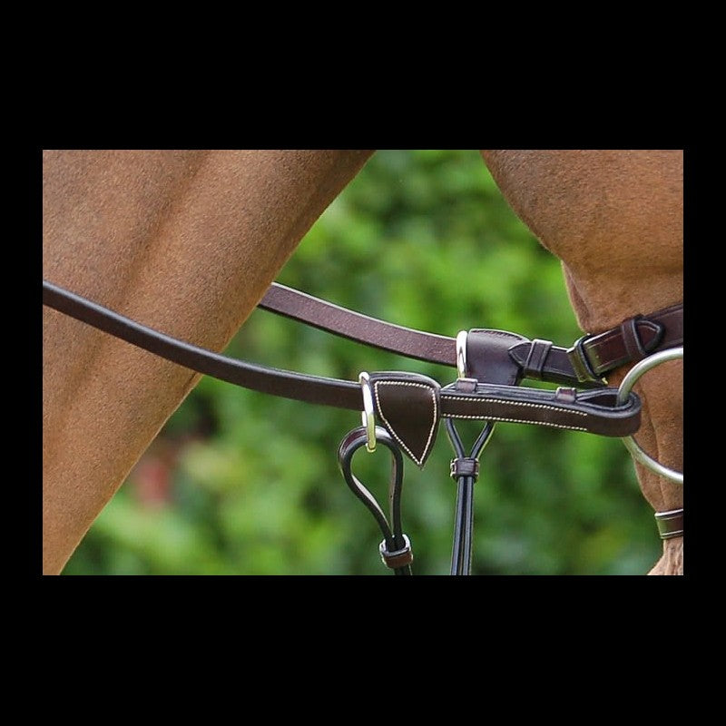Working by Dy'on 1/2" Rubber Reins With Leather Loops