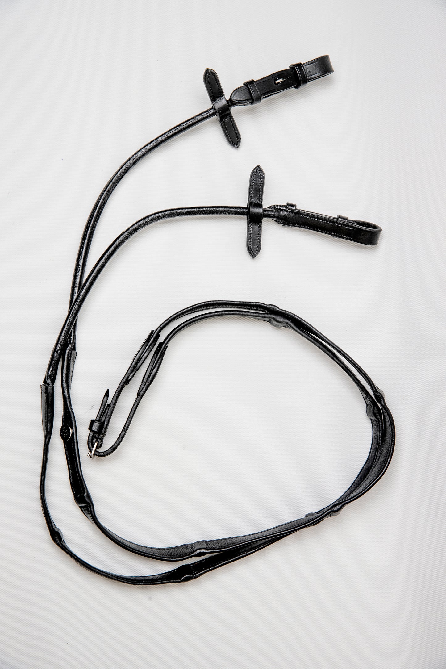 Finesse Reins - Rolled Front with Stoppers and Padding