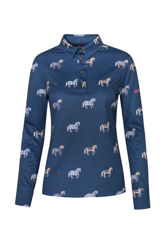 Ronner Design Sailor Polo Shirt | Long Sleeve | Navy