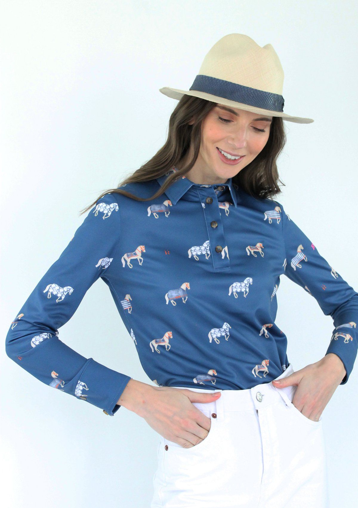 Ronner Design Sailor Polo Shirt | Long Sleeve | Navy