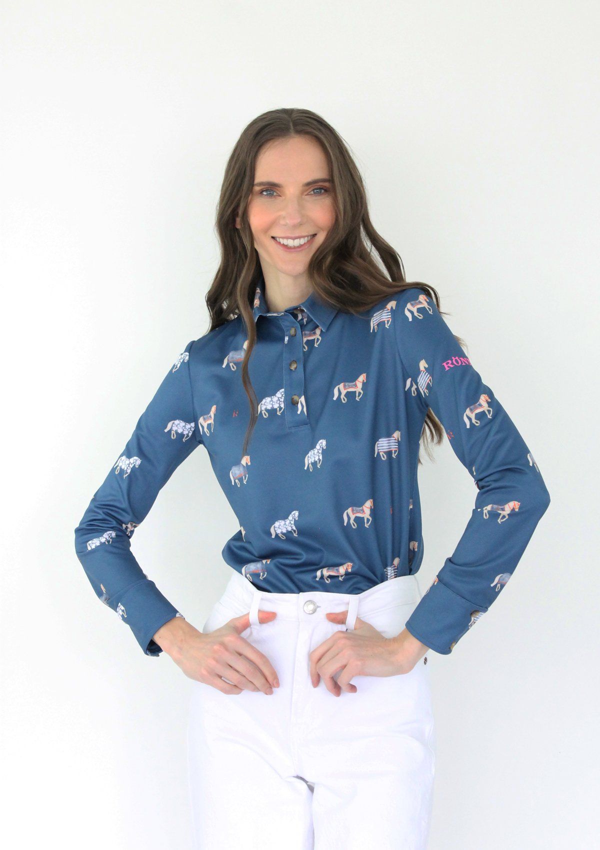 Ronner Design Sailor Polo Shirt | Long Sleeve | Navy