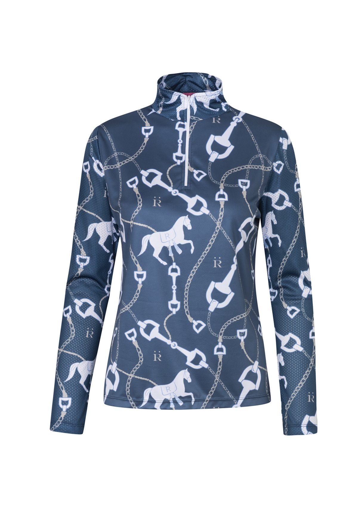 Ronner Virginia Quarter Zip Long Sleeve | Chain Midnight