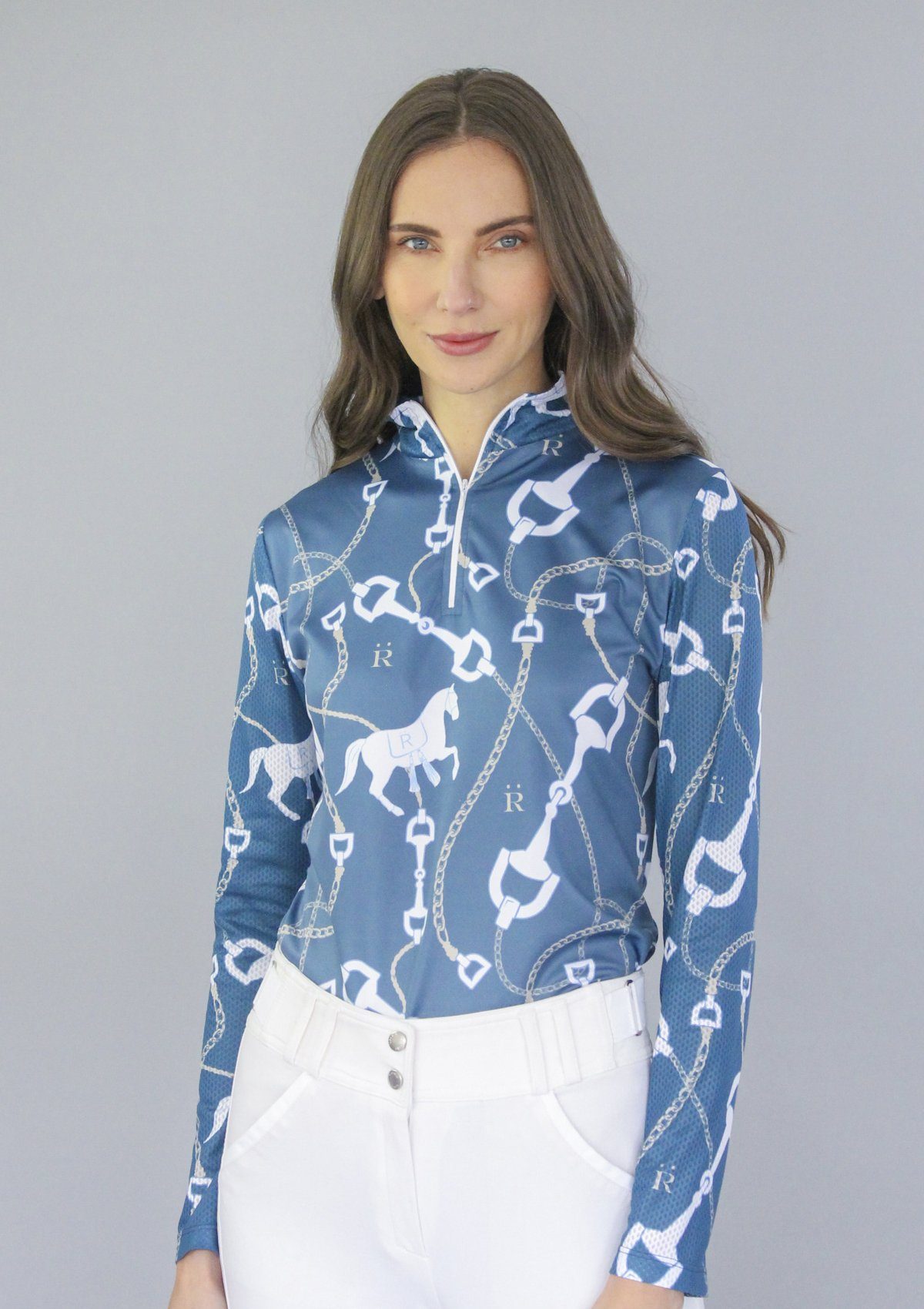 Ronner Virginia Quarter Zip Long Sleeve | Chain Midnight