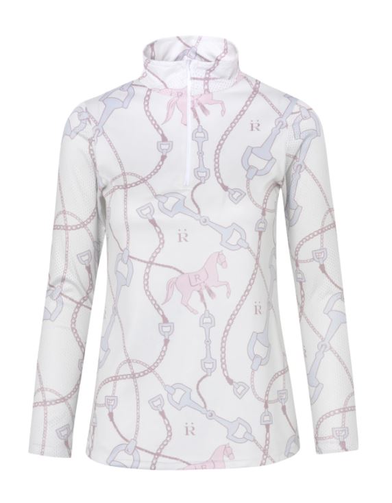 Ronner Virginia Quarter Zip Top | Chain Pastel