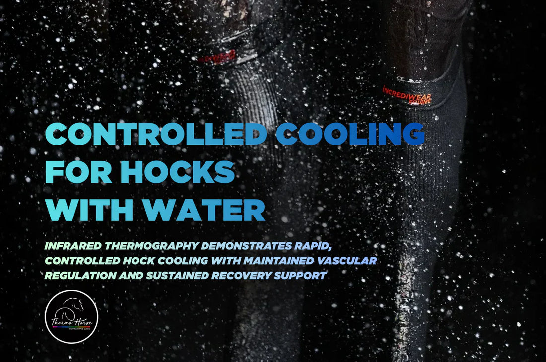 Thermographic Analysis of Wet-Applied Incrediwear Equine Hoof Socks on the Hock