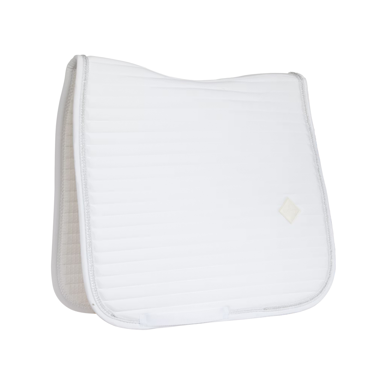 Kentucky Saddle Pad Pearls Dressage Show | White