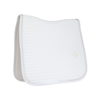 Kentucky Saddle Pad Pearls Dressage Show | White