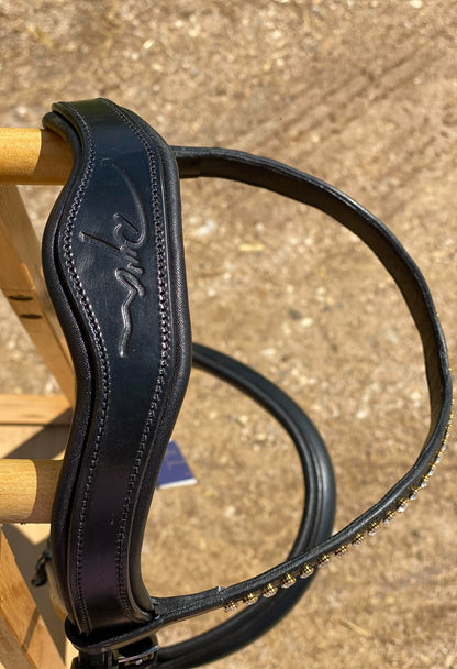 Dy'on Full Rolled Dressage Collection Snaffle No Flash | Black Full