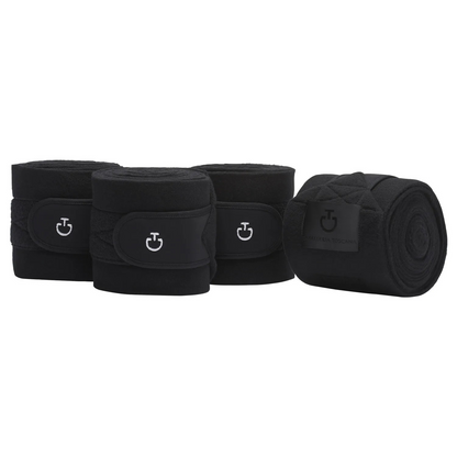 Cavalleria Toscana Fleece Polo Bandages Set of 4 | Black