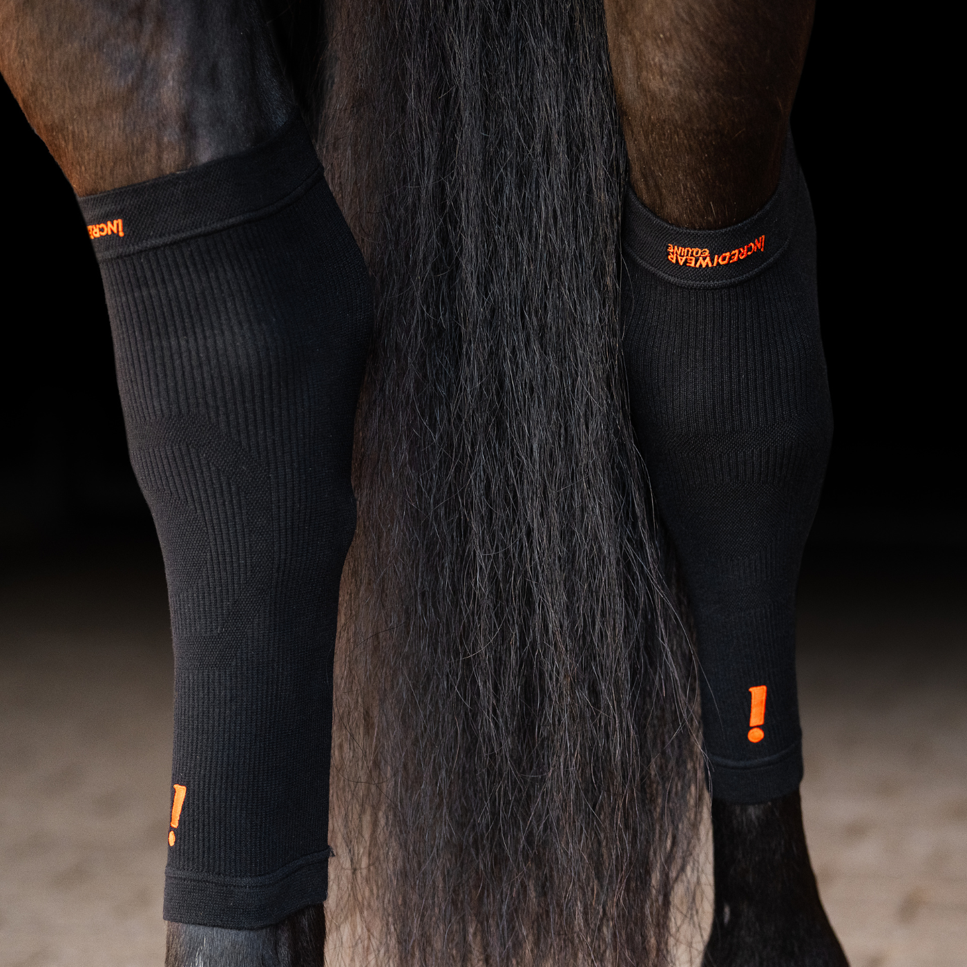 Incrediwear Equine Circulation Hoof Socks - BLACK