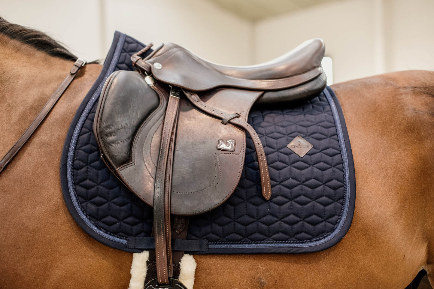 Kentucky Glitter Rope Saddle Pad Jump | Navy or Black