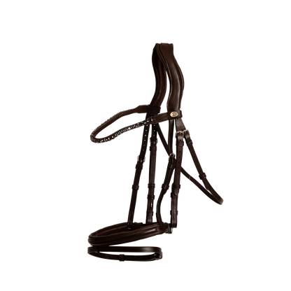 Dy'on Soft Leather Collection | Medium Flash Noseband Bridle