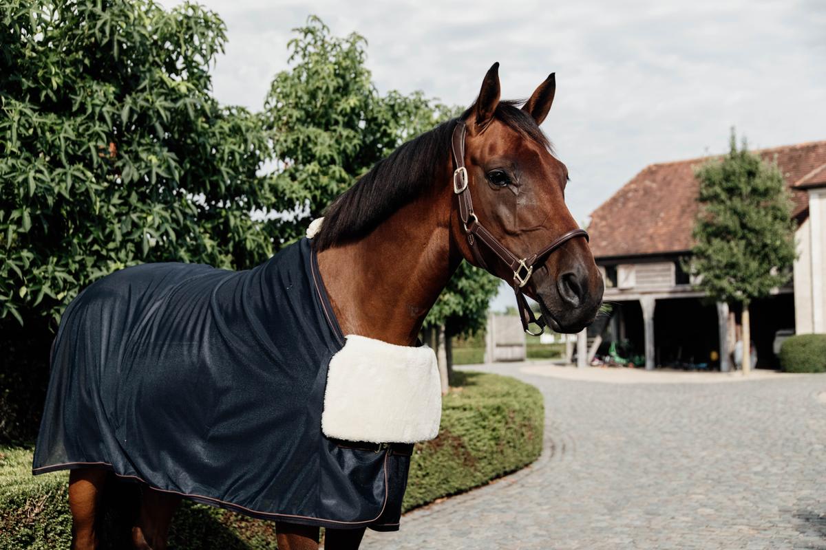 Kentucky Horse Bib Protection Faux Sheepskin Natural