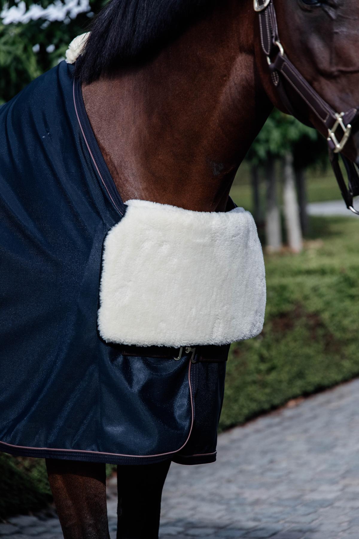 Kentucky Horse Bib Protection Faux Sheepskin Natural