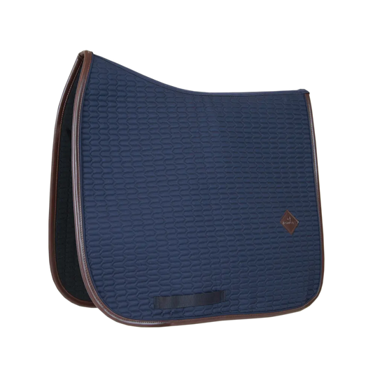 Kentucky Color Edition Leather Dressage Saddle Pad | Navy