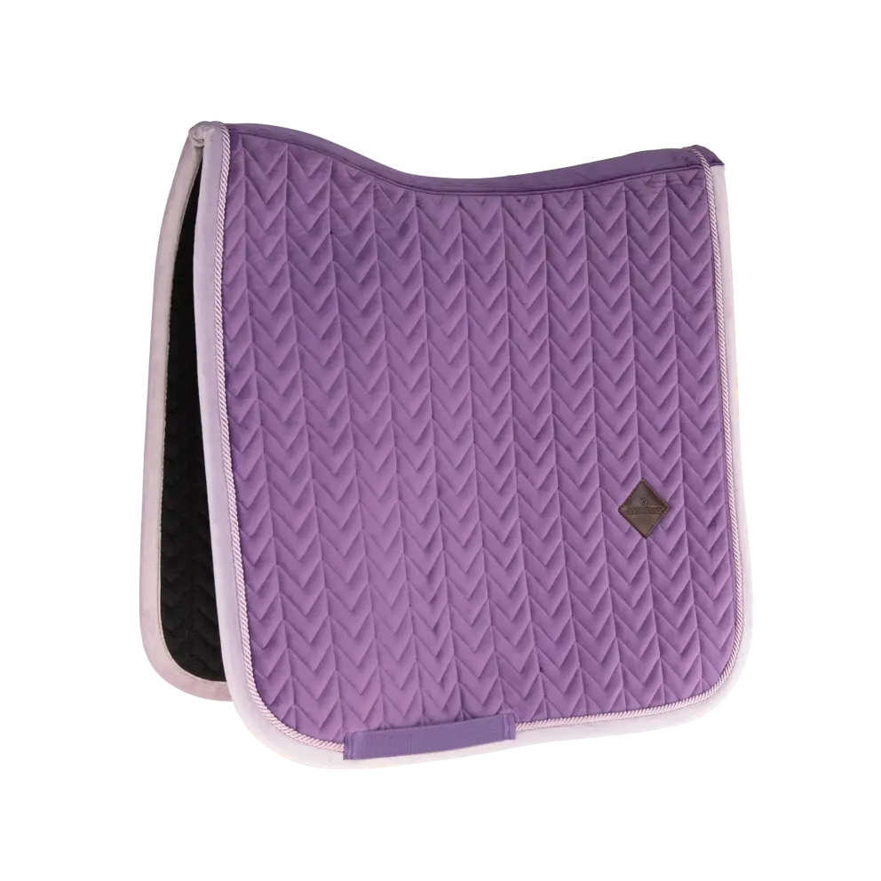 Kentucky Velvet Contrast Full Dressage Saddle Pad | Royal Purple