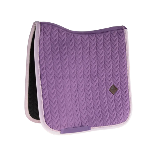 Kentucky Velvet Contrast Full Dressage Saddle Pad | Royal Purple