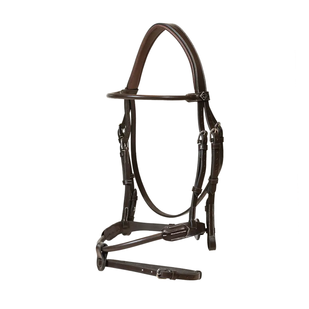 Working By Dy'on Round Leather Noseband Bridle - PREORDER