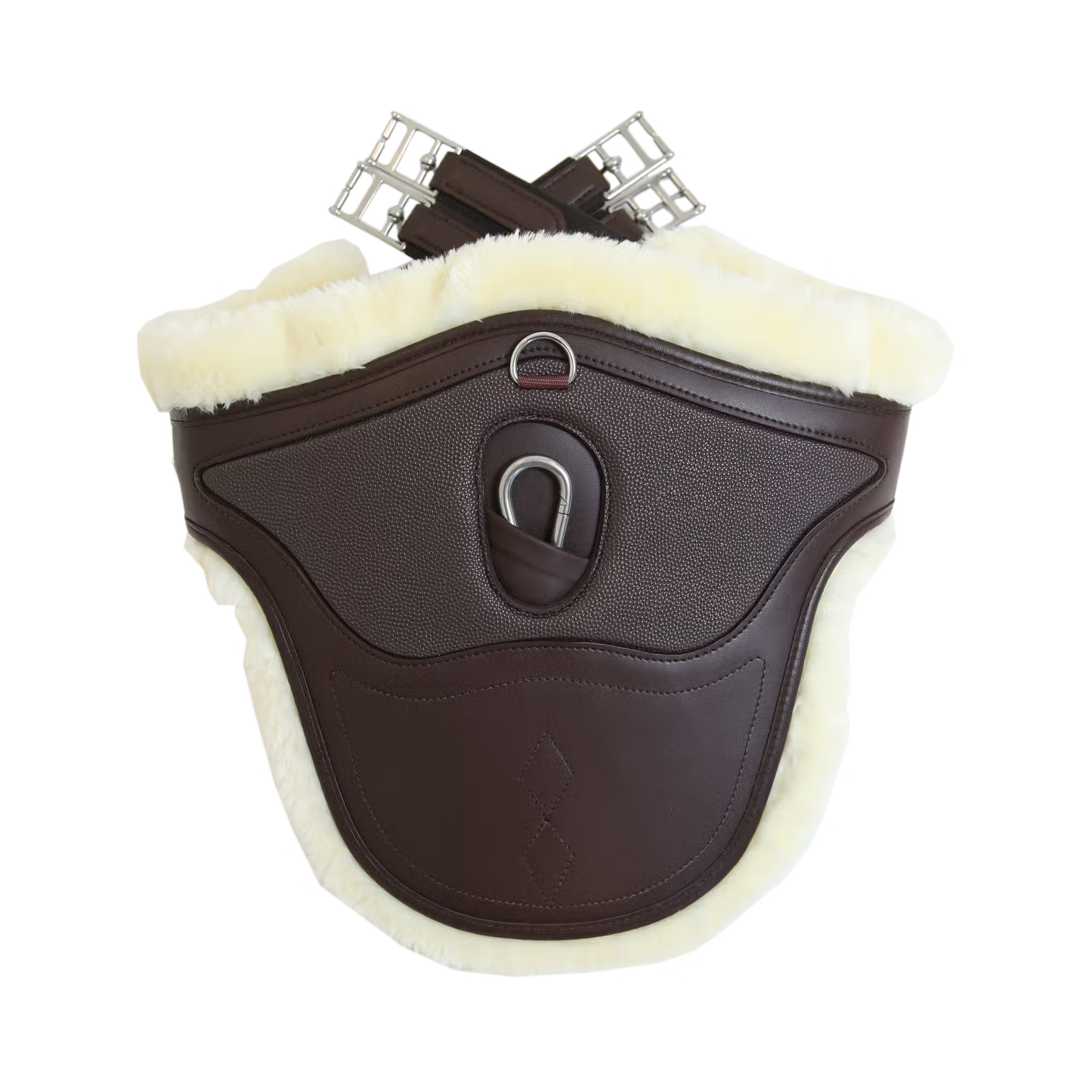 Kentucky Faux Sheepskin Stud Girth Special | Brown 140cm