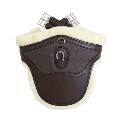 Kentucky Faux Sheepskin Stud Girth Special | Brown 140cm