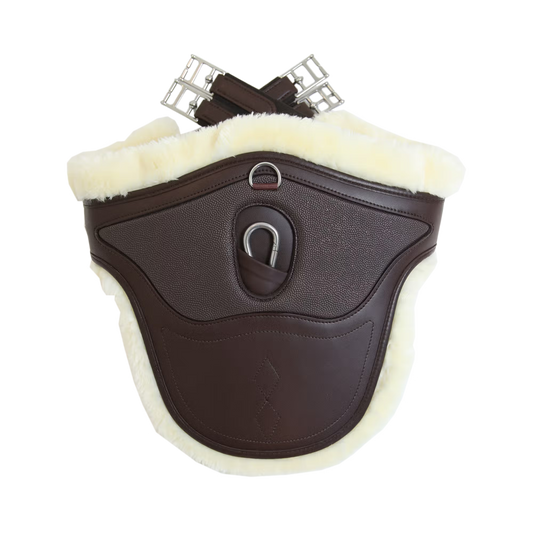 Kentucky Faux Sheepskin Stud Girth Special | Brown 140cm