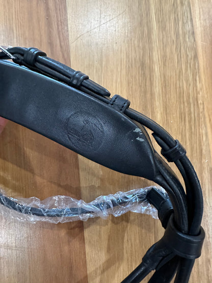Finesse outlet | Cassidy Snaffle Cob size with Lacquer black/white noseband