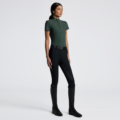 Cavalleria Toscana FW25 Perforated S/S Jersey Competition Shirt | Jungle Green PREORDER