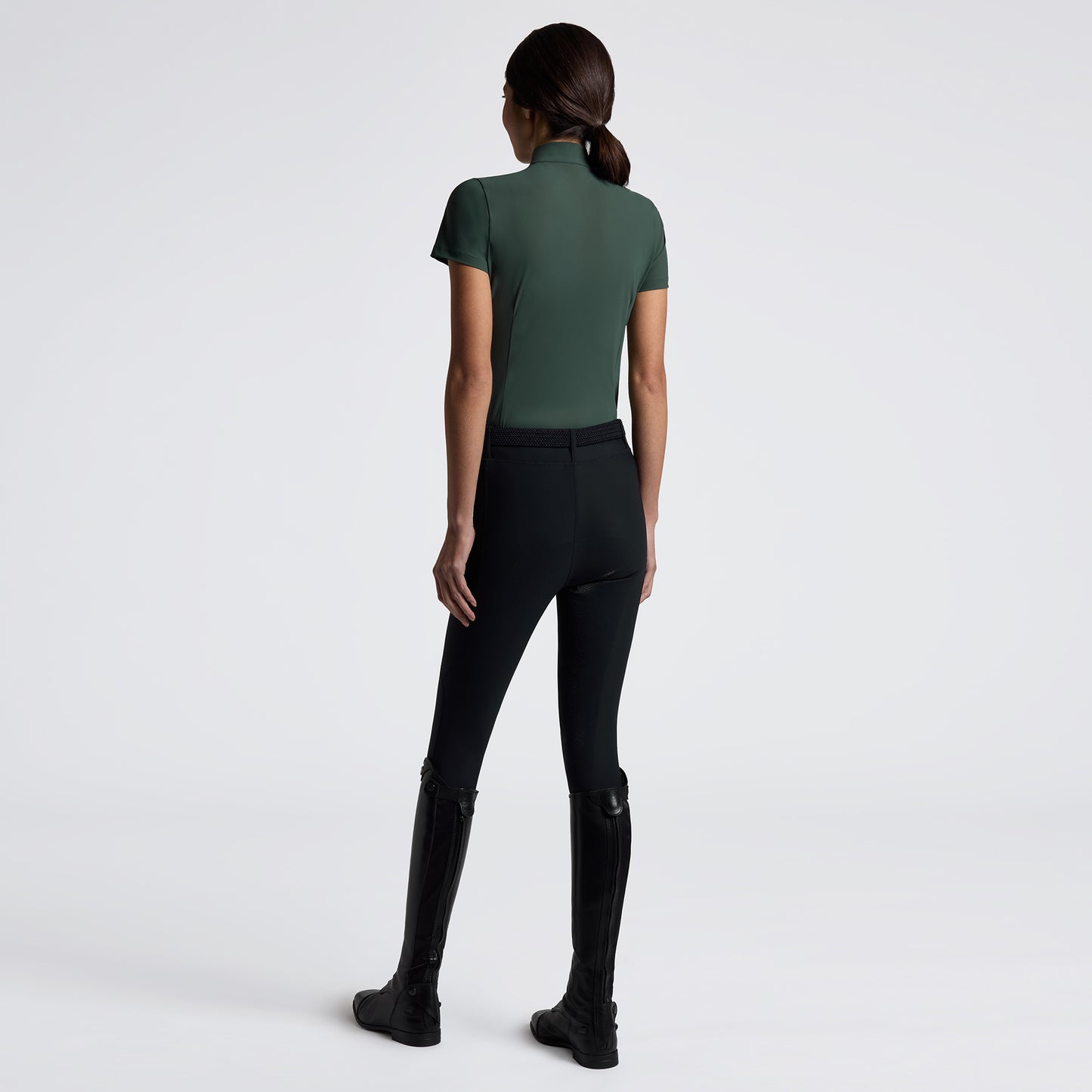 Cavalleria Toscana FW25 Perforated S/S Jersey Competition Shirt | Jungle Green PREORDER