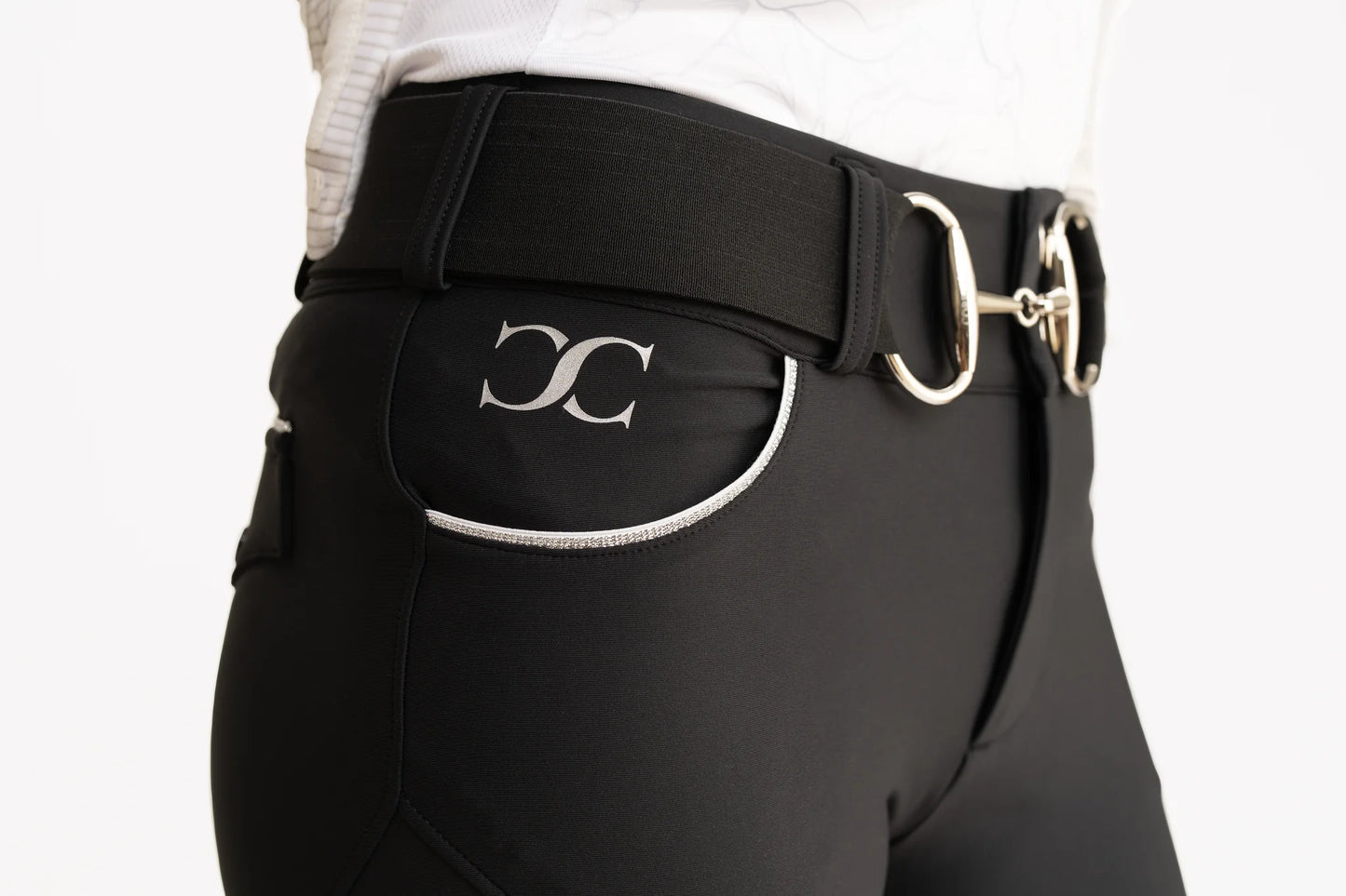 Correct Connect Black Breeches with Suede Seat
