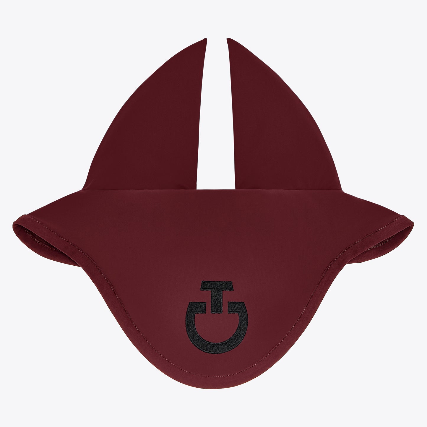 Cavalleria Toscana FW25 Lightweight Jersey Stripe Earnet Veil | Bordeaux