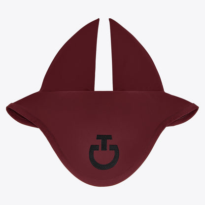 Cavalleria Toscana FW25 Lightweight Jersey Stripe Earnet Veil | Bordeaux