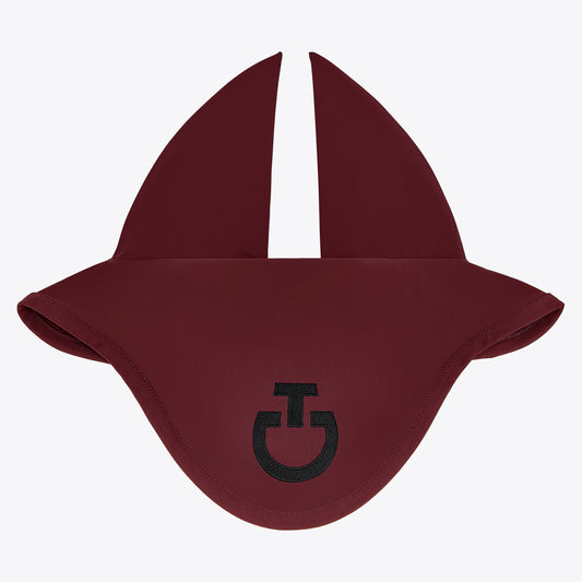 Cavalleria Toscana FW25 Lightweight Jersey Stripe Earnet Veil | Bordeaux