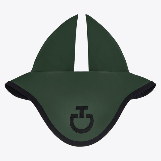 Cavalleria Toscana FW25 Lightweight Jersey Stripe Earnet Veil | Jungle Green/Black