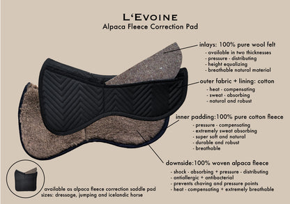 L'Evoine Alpaca Correction Half Pad