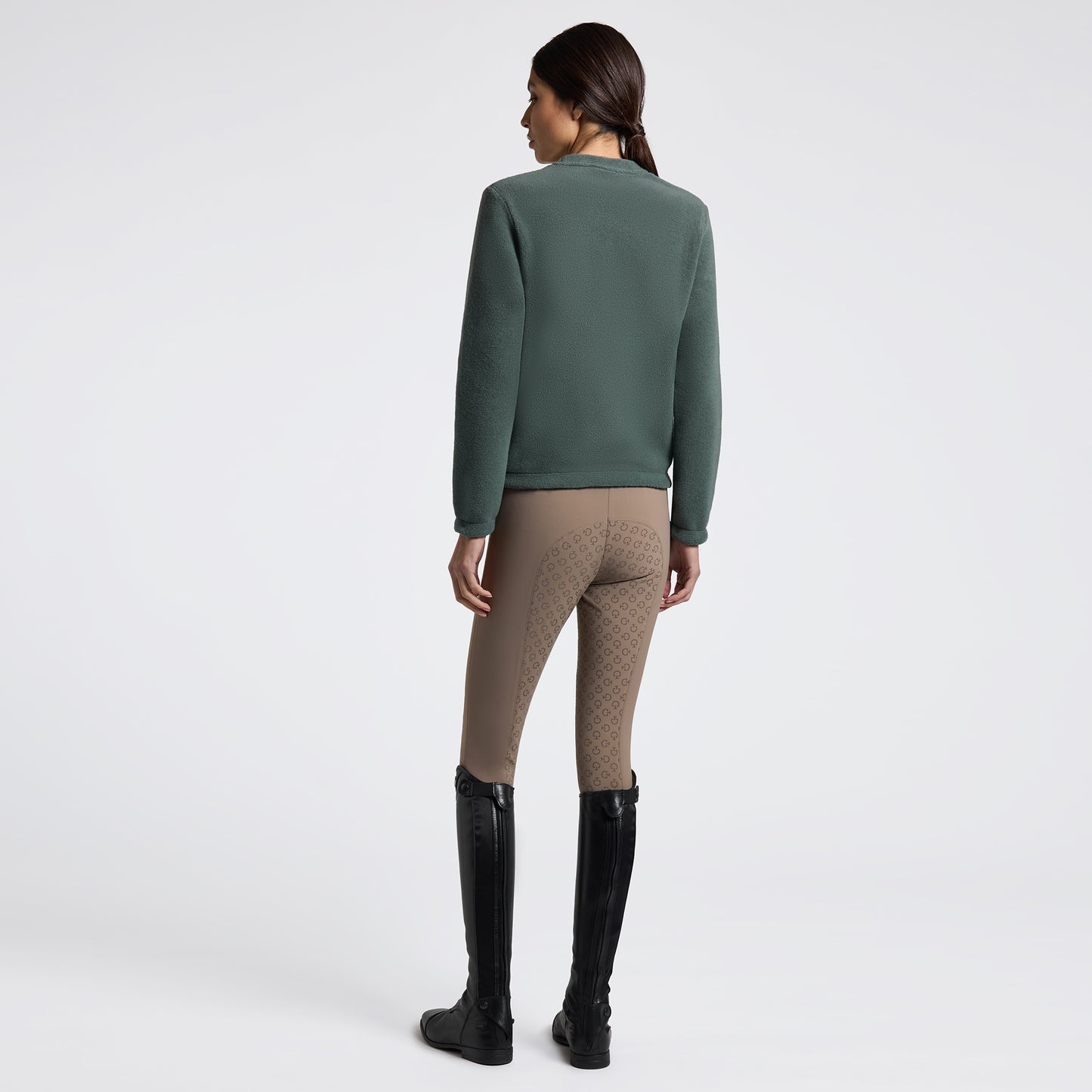 Cavalleria Toscana FW25 Fleece Crew Neck Sweatshirt | Jungle Green | PREORDER