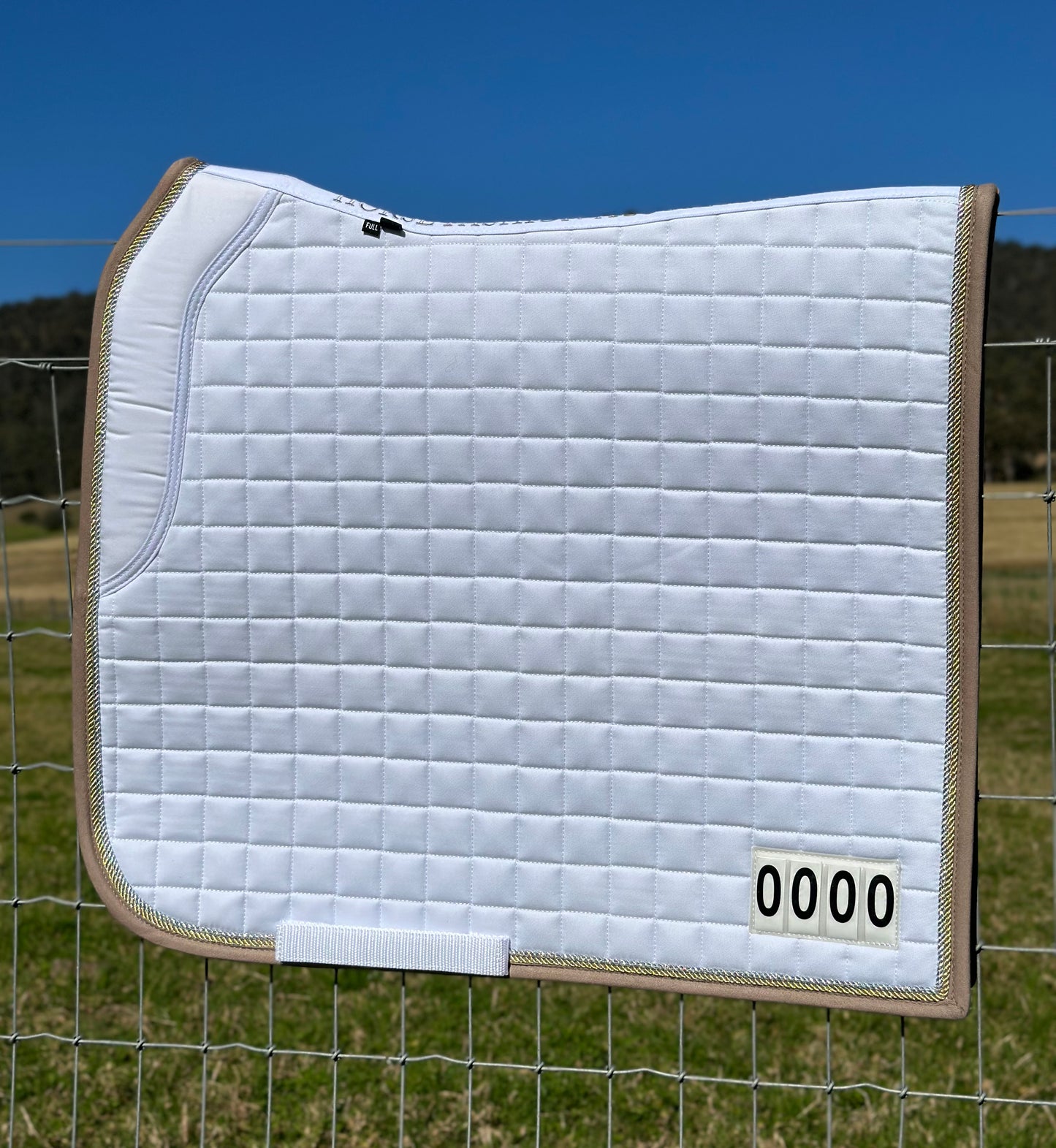 Horse Fashion Australia Dressage Competition Pad V2.0 with Numbers