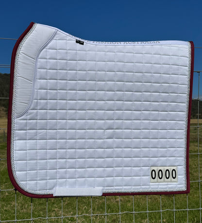 Horse Fashion Australia Dressage Competition Pad V2.0 with Numbers