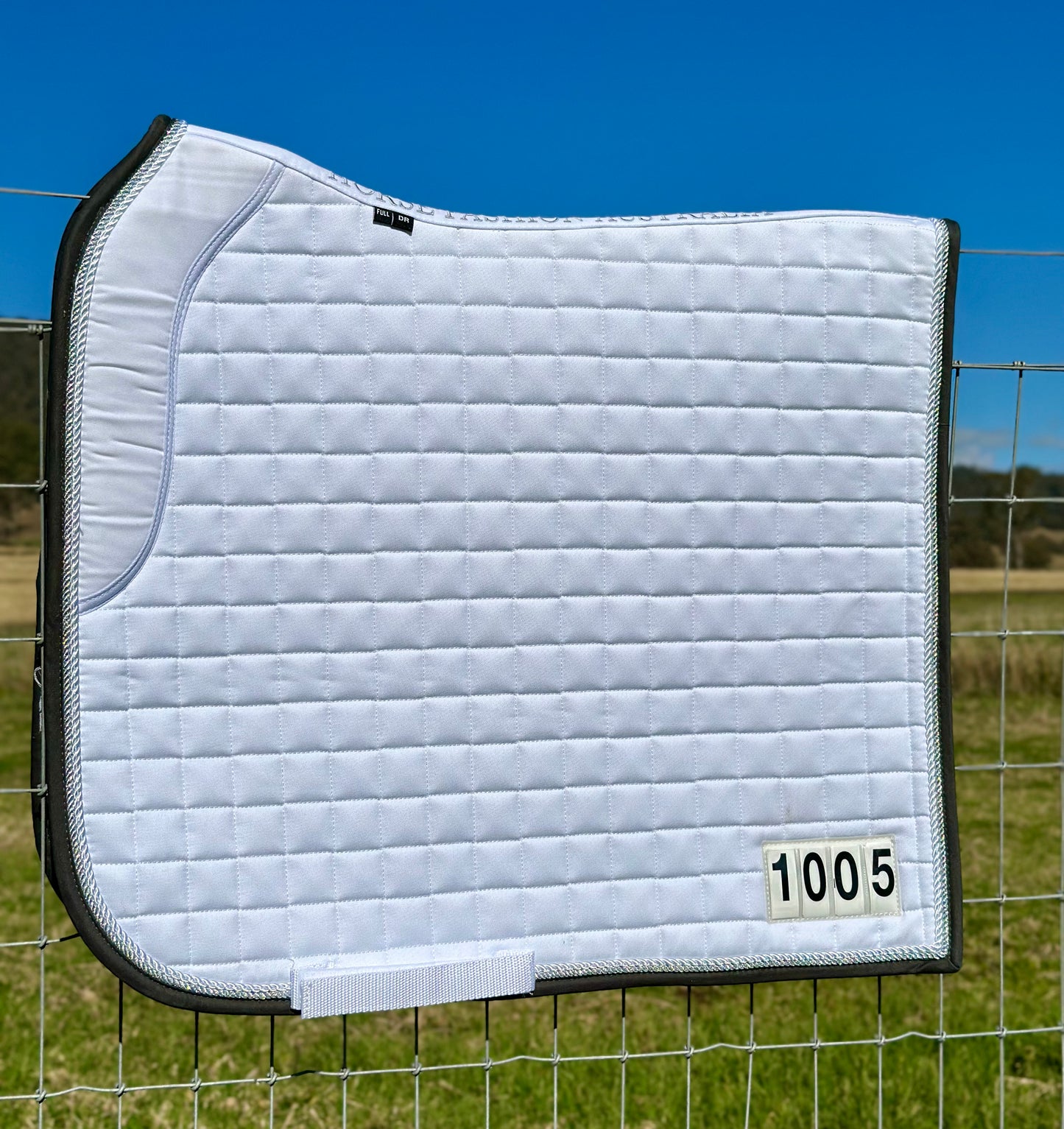 Horse Fashion Australia Dressage Competition Pad V2.0 with Numbers